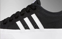 adidas NIZZA PLATFORM厚底增高運動(dòng)帆布鞋女阿迪達斯三葉草 一號黑/白   36 曬單實(shí)拍圖