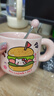 可愛(ài)fufu生日蛋糕馬克杯帶蓋勺陶瓷杯送女生高顏值有意義生日禮物 漢堡生日蛋糕杯+勺1個(gè)350ml 曬單實(shí)拍圖