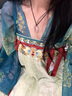 重回漢唐春辰錦原創(chuàng  )唐制復原齊胸衫裙襦裙套裝披帛漢服女裝 上藍下綠齊胸套裝/預售 付款45天內發(fā)貨 M 160 曬單實(shí)拍圖