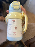 貝親兒童保溫杯 水杯上學(xué)吸管杯 316不銹鋼保溫杯兒童 miiiiichan聯(lián)名 3歲+雙飲頭（藍色萌爪小分隊） 450ml 曬單實(shí)拍圖