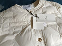 香影小香風(fēng)輕薄羽絨服女2025冬季新款90白鴨絨圓領(lǐng)法式白色短外套 鷺白 M 曬單實(shí)拍圖