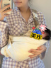 LOVEMAMI英國抱娃神器解放雙手背帶嬰兒前抱式背娃寶寶背巾外出用 摩卡棕 透氣款(松緊可調) 曬單實(shí)拍圖