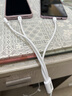 三合一充電器66W/100W/120W快充套裝一拖三手機數據線(xiàn)適配華為蘋(píng)果安卓手機原裝正品數據線(xiàn)充電頭 【皓月白】1.2米6A閃電快充丨三線(xiàn)同充 曬單實(shí)拍圖