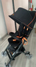 好孩子（gb）口袋車(chē)?嬰兒推車(chē)可登機遛娃輕便折疊帶減震旅行車(chē)6個(gè)月-4歲 黑橙 曬單實(shí)拍圖