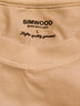 SIMWOOD/簡(jiǎn)木男裝【全新合體版】春夏230g長(cháng)絨棉sorona短袖T恤SO210078 白色 (左袖同色繡花) L (建議126-140斤) 曬單實(shí)拍圖