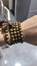 吉千年 阿根廷綠檀手串 復古綠檀木佛珠手串 綠檀手串檀木文玩 生日禮物 【沉水級】老綠檀8mm*108顆 曬單實(shí)拍圖