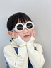 Kocotreekk樹(shù)兒童墨鏡防紫外線(xiàn)寶寶偏光太陽(yáng)鏡立體卡通可愛(ài)裝飾眼鏡 曬單實(shí)拍圖