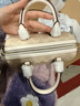 蔻馳（COACH）女包經(jīng)典標志涂層帆布斜挎包時(shí)尚百搭情人節禮物 沙黃色配白色CW329IMXDM 曬單實(shí)拍圖