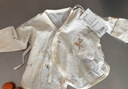 全棉時(shí)代嬰兒針織半背衣無(wú)骨純棉滿(mǎn)月寶寶和尚服護肚上衣 樂(lè )游夢(mèng)境 59碼 曬單實(shí)拍圖