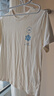 北面字母趣味印花設計透氣短袖T恤女款米白色 米白色 M 曬單實(shí)拍圖