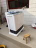 榮事達（Royalstar）半自動(dòng)洗衣機10KG雙缸雙筒家用宿舍出租房雙桶洗衣機大容量甩干機 以舊換新 白色 RP10030J 曬單實(shí)拍圖