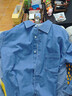 京東京造【純棉牛仔】長(cháng)袖襯衫男2026新款春秋休閑情侶外套中藍色XL 曬單實(shí)拍圖
