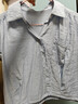茵曼（INMAN）簡(jiǎn)約小飛袖襯衣2025夏季女裝新款通勤收腰顯瘦休閑寬松上衣 淺藍色 M 曬單實(shí)拍圖