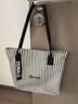 科爾洛克條紋大容量帆布包包女2025新款時(shí)尚手提單肩購物袋休閑通勤托特包 曬單實(shí)拍圖