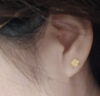 周六福幸運四葉草999黃金耳釘女生日禮物計價(jià)A0912975 一對 約0.85g 曬單實(shí)拍圖