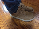 百麗戶(hù)外休閑鞋男夏季新款牛皮革厚底網(wǎng)孔透氣工裝板鞋A2137CM5預售 黃棕-單里 40 (250mm) 曬單實(shí)拍圖