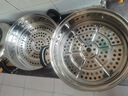 蘇泊爾SUPOR 蒸鍋真味鮮不銹鋼雙層復底26cm蒸魚(yú)鍋加高鍋蓋蒸籠EZ26BS04 曬單實(shí)拍圖