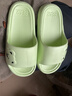 涼拖鞋男士夏季新款室內家居防滑浴室洗澡踩屎感厚底情侶一字拖鞋 綠色 38-39 曬單實(shí)拍圖