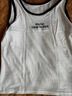 短款小吊帶女內搭外穿瑜伽運動(dòng)背心夏季防走光螺紋棉字母打底上衣 白色 2XL 曬單實(shí)拍圖