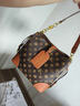 香港真皮手提女包包2026春夏新款潮時(shí)尚大容量單肩斜挎印花水桶包 印花棕色 專(zhuān)柜正品禮盒裝 曬單實(shí)拍圖