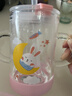 富光 玻璃杯家用兒童牛奶杯子帶刻度耐熱吸管水杯喝奶杯微波爐可加熱 曬單實(shí)拍圖