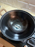 王源吉鐵鍋炒鍋雙耳老式家用圓底蘇鍋王無(wú)涂層龜紋大肚炒菜鍋鑄鐵鍋32cm 曬單實(shí)拍圖