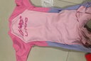 李寧（LI-NING）兒童泳衣女童連體沖浪服舒適透氣海邊沙灘溫泉泳裝808 淺粉 130  曬單實(shí)拍圖