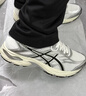 亞瑟士ASICS網(wǎng)面跑鞋百搭男鞋緩震運動(dòng)鞋透氣跑步鞋 GEL-CONTEND 4 白色/銀色 42.5 曬單實(shí)拍圖