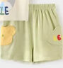 巴厘小豬兒童套裝男童夏裝酷帥短袖洋氣女童裝嬰兒裝兩件套炸街寶寶衣服 奶昔綠(水柔棉) 100 曬單實(shí)拍圖
