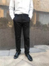 啄木鳥(niǎo)桑蠶絲商務(wù)休閑褲男士春夏季新款免燙抗皺中年爸爸西裝褲薄款褲子 藏青色【桑蠶絲面料】春秋可穿 32 （腰圍2尺5） 曬單實(shí)拍圖