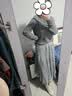香影一字領(lǐng)灰色羊毛針織衫女2026秋裝新款釘珠高智感通勤套頭毛衣 中灰 L 165/88A/110-125斤 曬單實(shí)拍圖