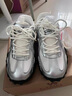 駱駝（CAMEL）流光薄底鞋復古休閑德訓運動(dòng)女鞋子 K25B09L7006 銀/象牙白 36 曬單實(shí)拍圖