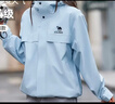 駱駝（CAMEL）外套全地形夾克男女款防風(fēng)防水戶(hù)外服 J35CW1L0032 遠霧藍 XS 曬單實(shí)拍圖