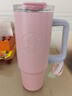 星巴克（Starbucks）經(jīng)典系列粉色款不銹鋼杯900ml冰霸杯咖啡杯吸管杯女神節禮物 曬單實(shí)拍圖