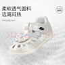 江博士夏季女童學(xué)步?jīng)鲂?透氣小白鞋可愛(ài)公主童鞋包頭兒童涼鞋 米色 23 腳長(cháng)約13.7-14.3 曬單實(shí)拍圖
