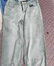 名郎（MELLEN）牛仔褲男薄款夏季2026新款直筒寬松褲子高端輕奢休閑中年男士褲子 牛仔藍087 32 曬單實(shí)拍圖