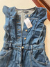UR夏季新款女裝復古牛仔荷葉邊牛仔連衣裙UWG850114 藍色1 S 曬單實(shí)拍圖