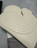 杰凱諾 防燙手套隔熱加厚硅膠廚房烤箱專(zhuān)用烘焙耐高溫 白色一雙 曬單實(shí)拍圖