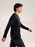ARC'TERYX始祖鳥(niǎo) IONIA MERINO WOOL LS 男子 羊毛長(cháng)袖T恤 BLACK/黑色 S 曬單實(shí)拍圖