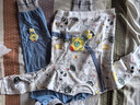 歡喜小熊 寶寶套裝春秋純棉衣服兒童嬰兒秋季休閑外出上衣褲子秋款童裝 星空藍 110 (無(wú)肩扣不可開(kāi)檔) 曬單實(shí)拍圖