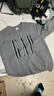 蓋璞（GAP）男女裝春款印花logo抓絨圓領(lǐng)衛衣合身上衣美版 灰色 645634 M 美碼 L亞洲碼180/96A 【偏大，建議拍小一碼】 曬單實(shí)拍圖