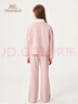 英氏（YEEHOO）兒童衣服女童套裝春季時(shí)尚淑女小香風(fēng)外套褲子兩件套春裝中大童裝 香風(fēng)時(shí)尚 粉色+粉色 165 曬單實(shí)拍圖
