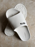 回力拖鞋男女涼拖鞋抑菌防滑浴室內外穿軟彈涼拖鞋HL0397乳白40-41碼 曬單實(shí)拍圖