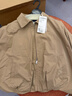 三彩【100棉】2026春季新款休閑翻領(lǐng)外套花苞夾克開(kāi)衫寬松簡(jiǎn)約S 卡其色 S 155/80A 曬單實(shí)拍圖