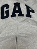 GAP男女裝春季款字母logo拉鏈連帽衛衣寬松外套美版868454 灰色 XS 美碼 S亞洲碼175/88A 曬單實(shí)拍圖