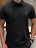 FILA 斐樂(lè )官方男子針織短袖POLO衫2026夏季新款健身運動(dòng)防曬上衣 深黑-BK XL 180/100A/XL 曬單實(shí)拍圖