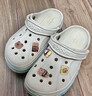 卡駱馳（CROCS）洞洞鞋貝雅卡駱班輕便耐磨一腳蹬休閑鞋|205089 冬日白/彩色-1LI 37 /38(230mm) 曬單實(shí)拍圖