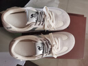 駱駝（CAMEL）月牙2.0德訓鞋女多色拼接增高運動(dòng)休閑鞋 L25S577059C 銀色 39 曬單實(shí)拍圖