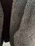 ELLE法式高級感灰色綿羊毛短外套女2025冬季新款圓領(lǐng)毛絨休閑上衣 中灰 【預售】 S 曬單實(shí)拍圖