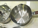 三四鋼雪平鍋內層316L不銹鋼奶鍋輔食小湯鍋泡面煮鍋20cm食品級一體成型 曬單實(shí)拍圖